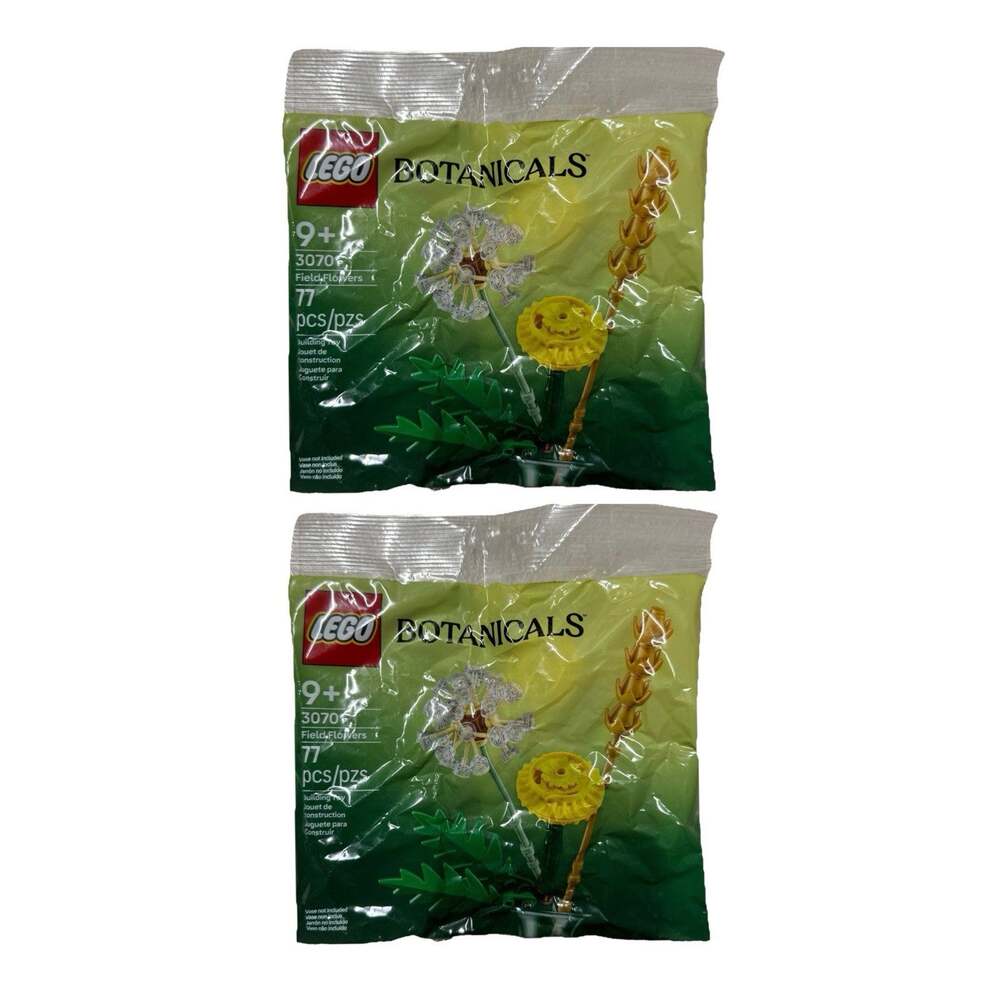 LEGO 30701 Botanicals Field Flowers Polybags New Sealed Lot of 2 Toy Bricks